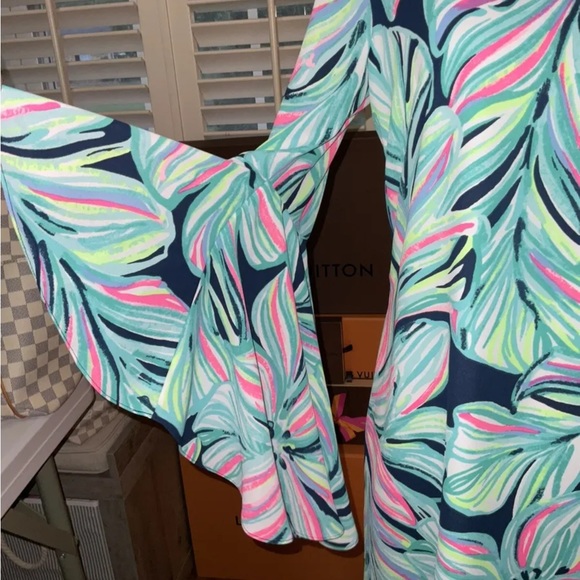 Lilly Pulitzer NWT Rosalia Dress High Tide Dancing Lady $198 Size 0 - Picture 4 of 15